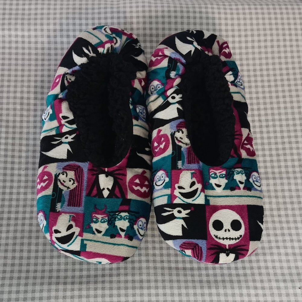 Lot of 4 Disney Nightmare Before Christmas, Grinch, Reindeer Slippers Size 9/10 - Picture 4 of 9